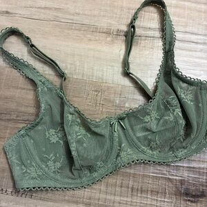 Wild Fable Sage Green Lace Bra